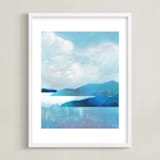"beyond blue ridge" - Art Print in Ridge Blue by AlisonJerry - Framed
