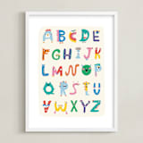 "ABC Buddies" - Art Print in Candy Shop by Nadia Hassan - Framed