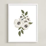 "Sincerity" - Art Print in Sage by Leah Bisch - Framed