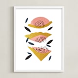 "Honey Melon" - Art Print in Sunshine by Jenna Skead - Framed