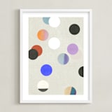 "playful circles I" - Art Print in Gumdrops by Sumak Studio - Framed