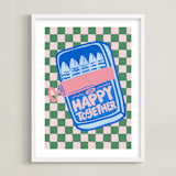 "Piccole Gioie 1" - Art Print in Sea by Jenna Holcomb - Framed