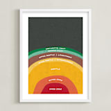 "The Earth" - Art Print in Magma by Erica Krystek - Framed