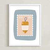 "Oh Buoy" - Art Print in Slate by Nadia Hassan - Framed