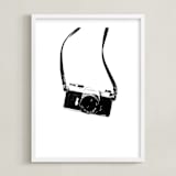 "Behind the Lens" - Art Print in Noir by Alicia Youngken - Framed