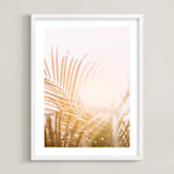 "pretty palms I" - Art Print in Blush by Kamala Nahas - Framed