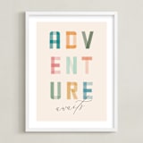 "Adventure Lies Ahead" - Art Print in Paper by Brandy Folse - Framed