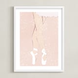 "The Performance" - Art Print in Petal by Robin Ott - Framed