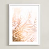"pretty palms II" - Art Print in Blush by Kamala Nahas - Framed