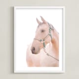 "soulful" - Art Print in Cream by Alicia Abla - Framed