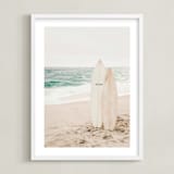 "two boards" - Art Print in Sand by Kamala Nahas - Framed