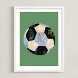 "Let's Play! 3" - Art Print in Grass by Alethea and Ruth - Framed