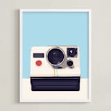 "camera" - Art Print in regent st blue by Leanne Friedberg - Framed