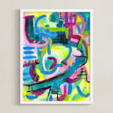 "Poseidon" - Art Print in underwater by Jessalin Beutler - Framed