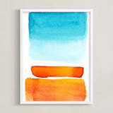 "Where the Sun Meets the City" - Art Print in Sun Meets the City by Alex Isaacs Designs - Framed