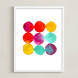 "Palette" - Art Print in Bright by Lori Wemple - Framed