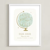 "How Wonderful" - Personalized Art Print in Night Sky by Laura Hankins - Framed