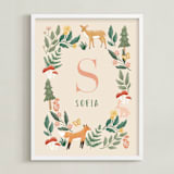 "Wild Woodland" - Personalized Art Print in Woods by Elly - Framed