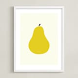 "Heirloom Pear" - Art Print in Danjou by Alexandra Stafford - Framed