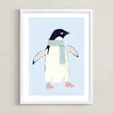 "Adélie Penguin " - Art Print in Antarctica by Cass Loh - Framed