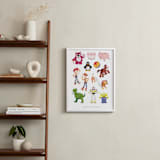 "Andy's Toys from Disney and Pixar's Toy Story" - Personalized Art Print in Candy by Rebecca Smith - In a Room