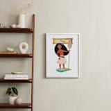 "Disney's Moana the Voyager" - Personalized Art Print in Deep Sea by Lori Wemple - In a Room