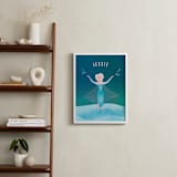 "Disney Elsa's Magic" - Personalized Art Print in Frost by Lori Wemple - In a Room