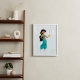 "A Wish from Disney's Jasmine" - Personalized Art Print in Fountain by Lori Wemple - In a Room