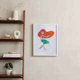 "Under The Sea With Ariel from Disney's The Little Mermaid" - Personalized Art Print in Starfish by Lori Wemple - In a Room
