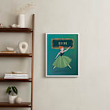 "Anna's Frame from Disney's Frozen" - Personalized Art Print in Sage by Lori Wemple - In a Room
