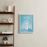 "Disney's Olaf In The Woods" - Personalized Art Print in Frost by Lori Wemple - In a Room