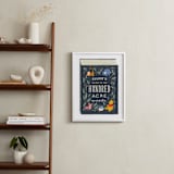 "The Hundred Acre Woods from Disney's Winnie The Pooh" - Personalized Art Print in Navy by JeAnna Casper - In a Room
