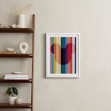 "Bright Stripes" - Art Print in Rainbow by Baumbirdy - In a Room