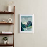 "Visit Arendelle" - Art Print in Glacier by Erica Krystek - In a Room