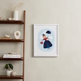 "Mary Poppins Flies" - Art Print in Sky by Itsy Belle Studio - In a Room