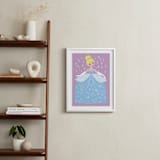 "Sparkling Cinderella" - Art Print in Midnight by Angela Thompson - In a Room