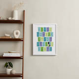 "Alphabet Doors" - Art Print in Iris by Jessie Steury - In a Room
