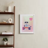 "Wall-e in technicolor" - Art Print in Pink by Maja Cunningham - In a Room