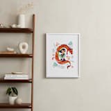 "Warrior Princess Mulan" - Art Print in Dragon by curiouszhi - In a Room