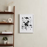 "The Mushroom Fall" - Art Print in Truffle by Deborah Velasquez - In a Room