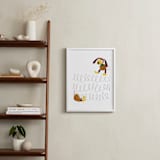 "Slinky Dog Saves the Day" - Art Print in Bark by Jackie Crawford - In a Room