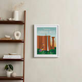 "Welcome to Paradise Falls from Disney and Pixar's Up" - Art Print in Waterfall by Erica Krystek - In a Room