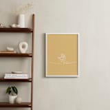 "Lost In A Book From Disney's Beauty and the Beast" - Art Print in Buttermilk by Britt Mills - In a Room