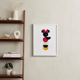 "Disney Minimalist Minnie Mouse" - Art Print in Coal by Anna Joseph - In a Room