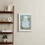 "Disney's Winnie the Pooh in the Wood" - Art Print in Honey by Becky Nimoy - In a Room