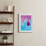 "Elsa and Anna from Disney's Frozen" - Art Print in Ice by Lori Wemple - In a Room