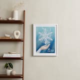 "Disney's Elsa Snow Flake" - Art Print in Ice by Leah Bisch - In a Room