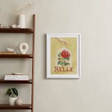 "Disney's Belle Rose" - Art Print in Golden by Leah Bisch - In a Room