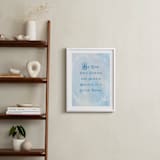"Disney's Cinderella Magic Quote" - Art Print in Blue by Leah Bisch - In a Room