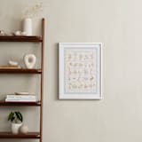 "Disney Winnie The Pooh Alphabet" - Art Print in Baby Blue by Sabrin Deirani - In a Room